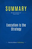Summary: Execution Is the Strategy (eBook, ePUB)