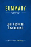 Summary: Lean Customer Development (eBook, ePUB)
