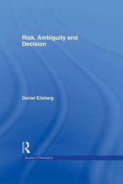 Risk, Ambiguity and Decision (eBook, PDF) - Ellsberg, Daniel