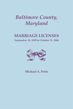 Baltimore County, Maryland, Marriage Licenses - Ports, Michael A.