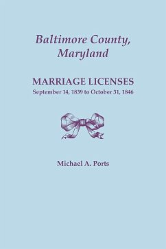 Baltimore County, Maryland, Marriage Licenses