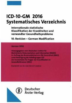 ICD-10-GM 2016 Systematisches Verzeichnis