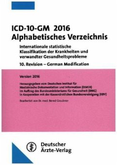 Cover ICD-10-GM 2016 Alphabetisches Verzeichnis