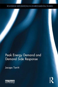 Peak Energy Demand and Demand Side Response (eBook, PDF) - Torriti, Jacopo