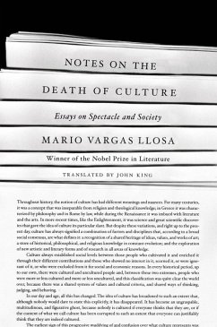 Notes on the Death of Culture (eBook, ePUB) - Vargas Llosa, Mario