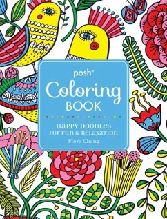 Cover Posh Adult Coloring Book: Happy Doodles for Fun & Relaxation