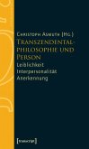 Transzendentalphilosophie und Person (eBook, PDF)