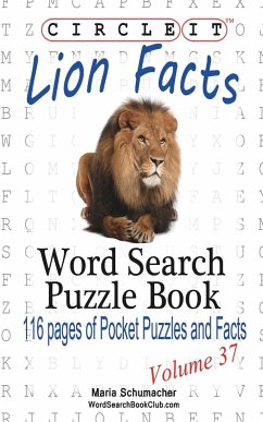 Circle It, Lion Facts, Word Search, Puzzle Book