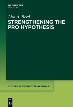 Strengthening the PRO Hypothesis (eBook, PDF) - Reed, Lisa A.