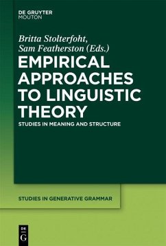 Empirical Approaches to Linguistic Theory (eBook, PDF)