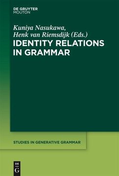 Identity Relations in Grammar (eBook, ePUB)