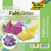 Folia Faltblätter 70g/m², 20x20cm, 500 Blatt, farbig sortiert