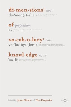 Dimensions of Vocabulary Knowledge (eBook, PDF) - Milton, James; Fitzpatrick, Tess