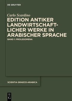 Edition antiker landwirtschaftlicher Werke in arabischer Sprache (eBook, ePUB) - Scardino, Carlo