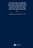 Nachschlagewerk des Reichsgerichts ¿ Gesetzgebung des Deutschen Reichs