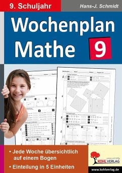 Wochenplan Mathe / Klasse 9 - Schmidt, Hans-J.