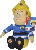 Simba 109252112 - Feuerwehrmann Sam, Plüschfigur mit Helm, 45cm