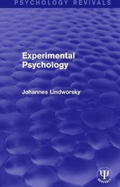 Experimental Psychology - Lindworsky, Johannes