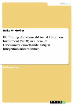 Einführung der Kennzahl Social Return on Investment (SROI) in einem im Lebensmitteleinzelhandel tätigen Integrationsunternehmen (eBook, ePUB)