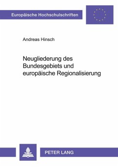 Cover Neugliederung des Bundesgebiets und europäische Regionalisierung