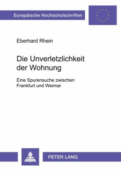 Cover Die Unverletzlichkeit der Wohnung