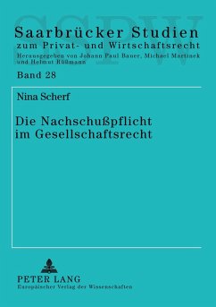 Cover Die Nachschußpflicht im Gesellschaftsrecht