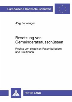 Cover Besetzung von Gemeinderatsausschüssen