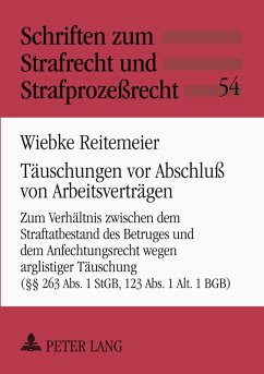 Cover Täuschungen vor Abschluß von Arbeitsverträgen