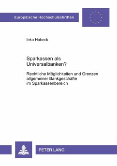Cover Sparkassen als Universalbanken?