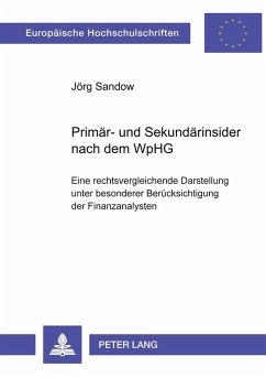 Cover Primär- und Sekundärinsider nach dem WpHG
