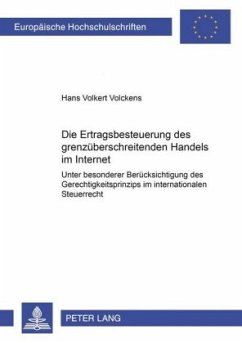 Cover Die Ertragsbesteuerung des grenzüberschreitenden Handels im Internet