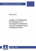 Aufgaben und Befugnisse der Sozialpartner im Europäischen Arbeitsrecht und die Europäisierung der Arbeitsbeziehungen Aufgaben und Befugnisse der Sozialpartner im Europäischen Arbeitsrecht und die Europäisierung der Arbeitsbeziehungen