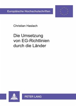 Cover Die Umsetzung von EG-Richtlinien durch die Länder