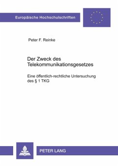 Cover Der Zweck des Telekommunikationsgesetzes