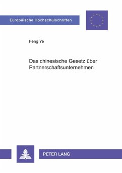 Cover Das chinesische Gesetz über Partnerschaftsunternehmen