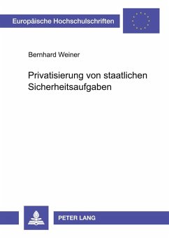 Cover Privatisierung von staatlichen Sicherheitsaufgaben