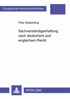 Cover Sachverständigenhaftung nach deutschem und englischem Recht
