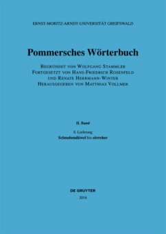 Schnubendüwel - sörreher / Pommersches Wörterbuch Band II, 8. Lieferung