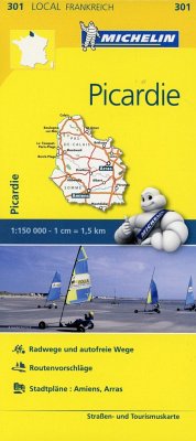 Michelin Karte Picardie. Pas-de-Calais, Somme