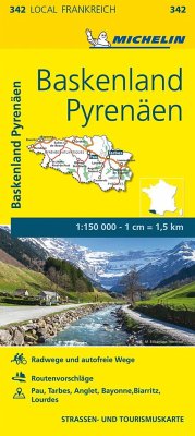 Michelin Karte Baskenland, Pyrenäen