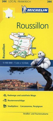 Michelin Karte Roussillon. Aude, Pyrénées-Orientales