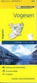 Michelin Karte Vogesen. Haute-Saone, Vosges. Haute-Saone, Vosges