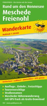 PublicPress Wanderkarte Rund um den Hennesee, Meschede - Freienohl
