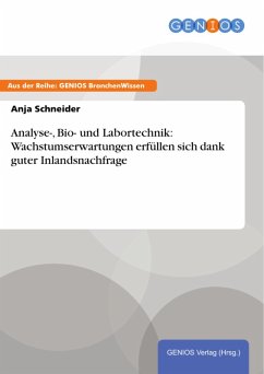 Cover Analyse-, Bio- und Labortechnik: Wachstumserwartungen erfüllen sich dank guter Inlandsnachfrage (eBook, ePUB)