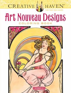 Creative Haven Art Nouveau Designs Coloring Book - Mucha, Alphonse Maria; Sibbett Jr, Ed