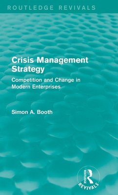 Crisis Management Strategy - Booth, Simon A