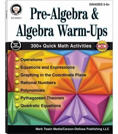 Pre-Algebra and Algebra Warm-Ups, Grades 5 - 12 - Barden; Silvano