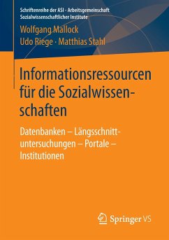 Informationsressourcen für die Sozialwissenschaften - Mallock, Wolfgang;Riege, Udo;Stahl, Matthias