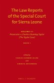 The Law Reports of the Special Court for Sierra Leone