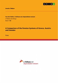 A Comparison of the Pension Systems of Greece, Austria and Sweden (eBook, ePUB)